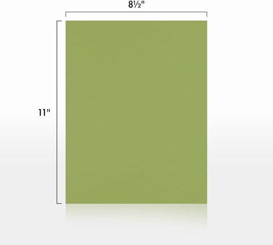 LUXPaper 8.5" x 11" Paper | Letter Size | Avocado Green | 70lb. Text | 250 Qty