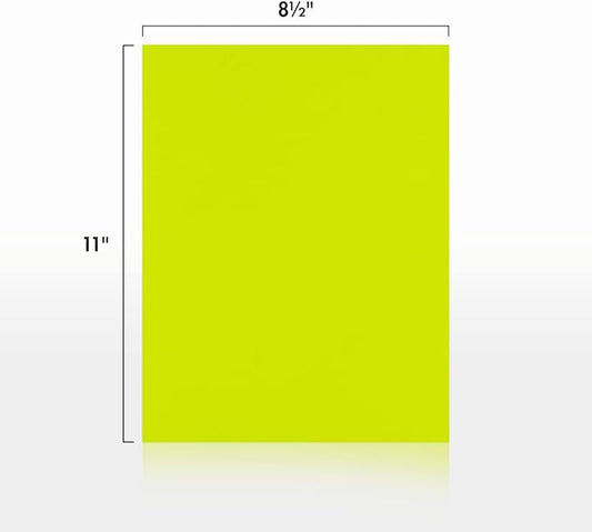 LUXPaper 8.5" x 11" Paper | Letter Size | Wasabi Green | 80lb. Text | 50 Qty