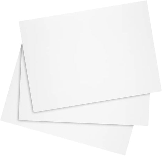 Reskid White Cardstock Thick Paper - Blank Heavy Weight 110 lb Cover Card Stock - 100 Pack (6x9, Inches)