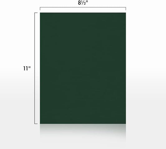LUXPaper 8.5" x 11" Cardstock | Letter Size | Green Linen | 100lb. Cover (183lb. Text) | 50 Qty