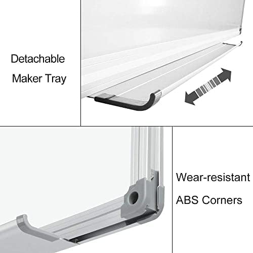 XIWODE 18x24 Inch Magnetic Dry Erase Whiteboard,Silver Aluminum Frame Wall-Mounted for Home School Office Conference Room
