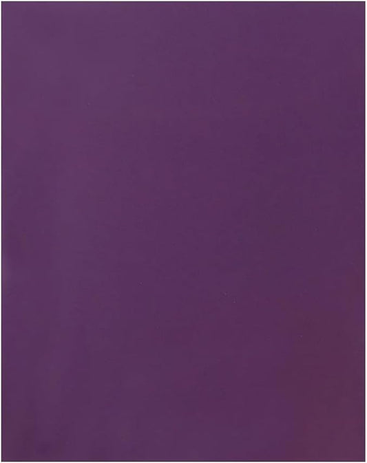 JAM PAPER Custom Printed Semi-Gloss Folders with Round Corner Pockets - Personalized Logo & Text - 12pt C1S - Purple - 100/Pack