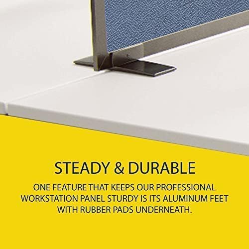 OBEX Acoustical Free Standing Privacy Screen, Cubicle Accessories Desk Privacy Panel, Desk Dividers for Office, Office Furniture Partitions Portable Sound Proof Dividers, 24" x 36", Twilight