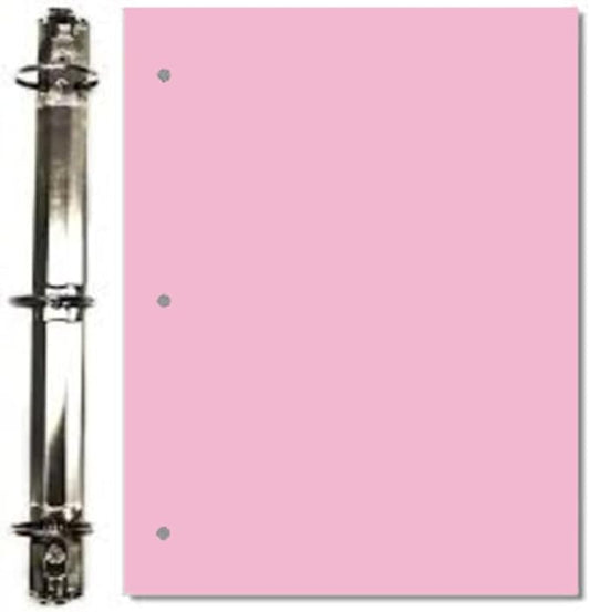 Copy And Printing Color Paper, 20 Lb. 3 Hole Punch 500 Sheets Per Ream. (Pink)