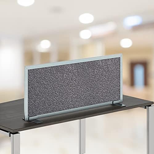 OBEX Acoustical Free Standing Privacy Screen, Cubicle Accessories Desk Privacy Panel, Desk Dividers for Office, Office Furniture Partitions Portable Sound Proof Dividers, 24" x 66", Graphite