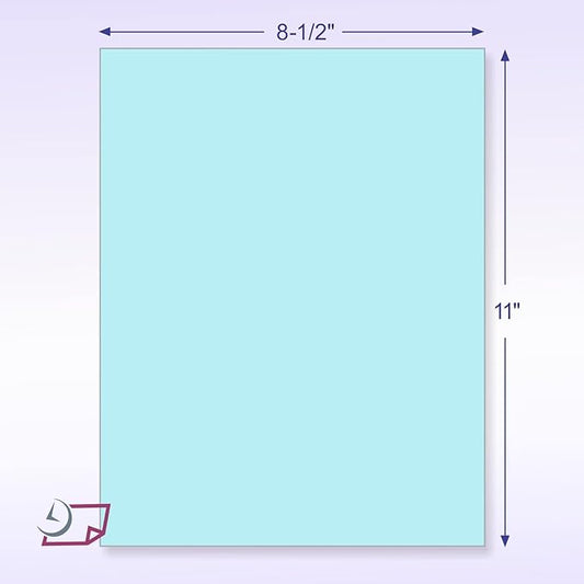 NextDayLabels - Pack of 500 Sheets 8-1/2" x 11" Letter Size CFB NCR (Carbon-Less) Paper, for Laser or Ink Jet Printer (Blue CFB)