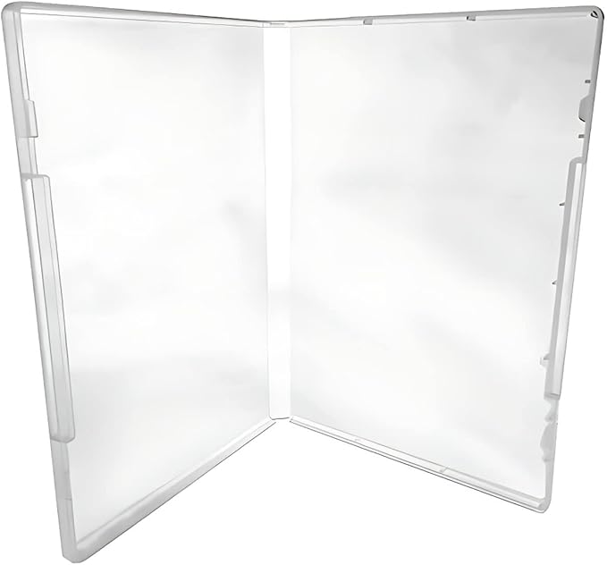 (100) CheckOutStore Plastic Storage Cases for Rubber Stamps, 1/2" (14mm) inch Spine Size (Clear)