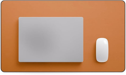 Jotsome Leather Desk Pad Mat, Non-Slip Desk Blotter Pad - Desk Protector for Office, Home, Laptop, and Desktop, Gift for The Holidays (Tan, 24" x 14")