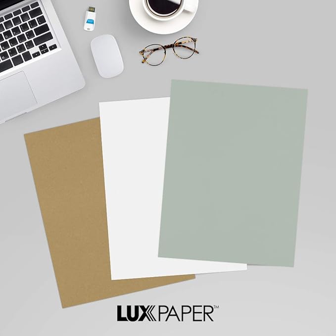 LUXPaper 8.5" x 11" Paper (Gray, Letter)