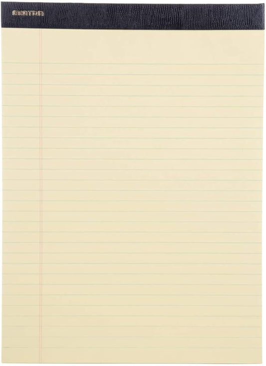 Mintra Office Legal Pads - ((PREMIUM CANARY 6pk, 8.5in x 11in, WIDE RULED))