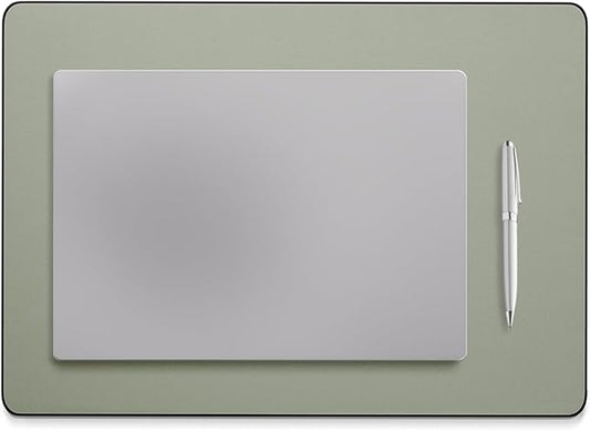 Jotsome Leather Desk Pad Mat, Non-Slip Desk Blotter Pad - Desk Protector for Office, Home, Lap Desk, Laptop, and Desktop, Gift for The Holidays (Sage, 17" x 12")