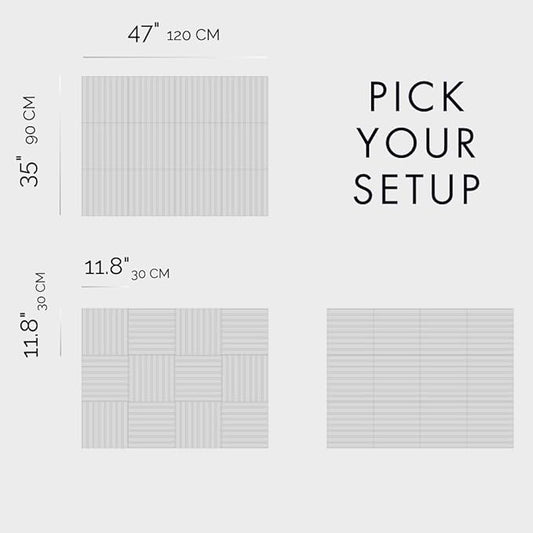 VIVELDA Large Bulletin Board 48"x36" - Office Wall Organizer to Replace your Old Cork Boards for Walls for Office Decor -12-pack Felt Wall Panels to Use in Home Office Decor, Classroom Decor (Avocado)
