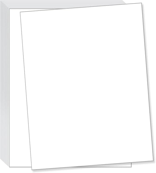 NextDayLabels 100 lb White Cover Cardstock - 100 Pack 8.5" x 11" Heavyweight Cover Paper (270 gsm) - Smooth Finish - Letter Size for Printing, Crafts, Invitations, Menus & More - Made in USA
