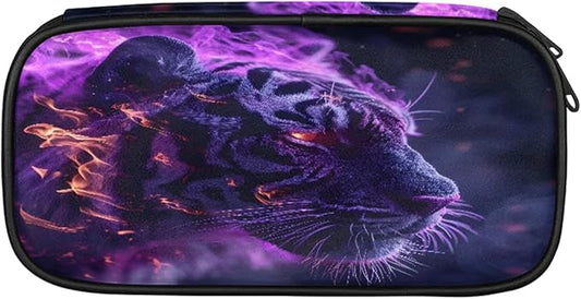 Pardick Tiger Animal Pencil Case,Big Capacity Pencil Pouch Coin Pouch Stationery Organizer For Teen School