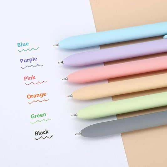 FIOVER Colored Pens, 12 Pack Colorful Gel Pens, Quick-Dry 0.7mm Medium Point for Journaling, Note Taking, Doodling, Aesthetic Office School Supplies, Gifts for Women Men(12PCS Aesthetic+Vintage)