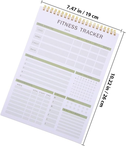 CIYODO Fitness Journal Notebook Workout Planner with Daily Training Schedule and Yearly Fitness Tracker for Exercise Planning and Progress Tracking