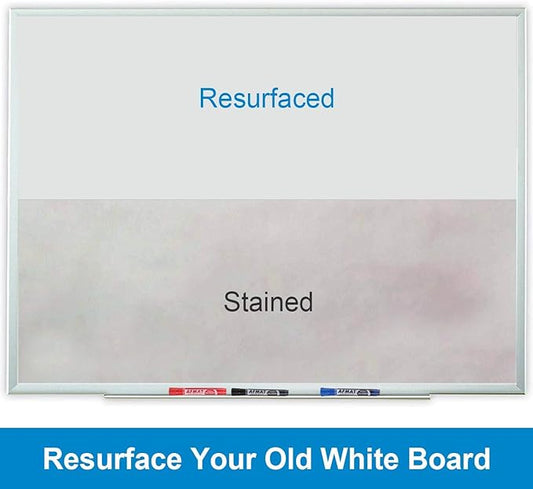 Dry Erase Whiteboard Paper, Large White Board Stickers for Wall, 6x4ft Dry Erase Paper Roll with Adhesive Backing, Perfect Replacement for White Board, No Ghost After 60 Days, 6 Much Better Markers