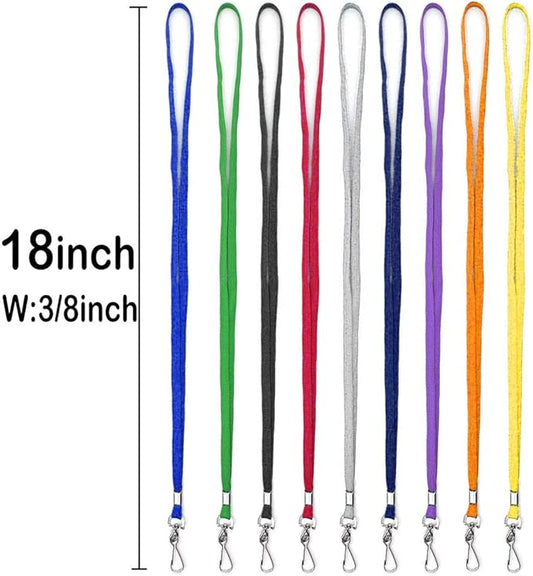 Bird Fiy Lanyard 100 Pack Bulk Badge Lanyards for ID Badges Neck Cruise Name Tag ID Holder
