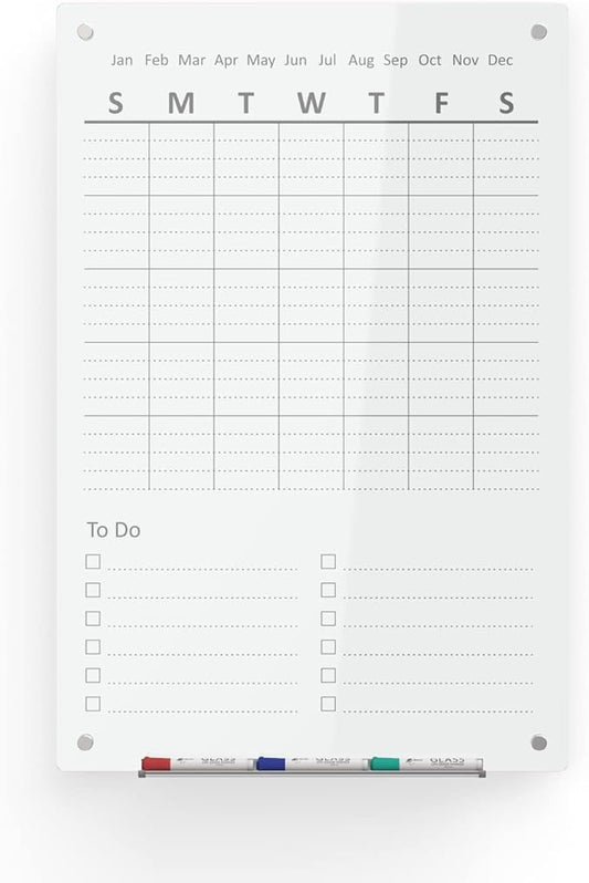 Audio-Visual Direct Magnetic Weekly Planner Dry-Erase Board for Wall - 24" x 36" - (to Do List, White)