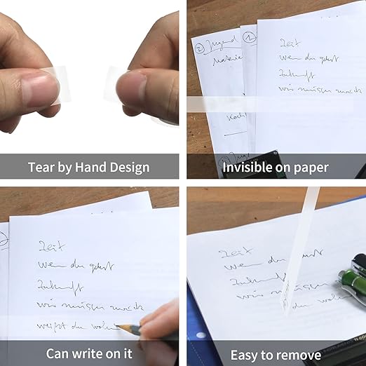 PCKPGON 24 Rolls Invisible Tape Refill, Matte-Finish Translucent Tape Refills for Dispenser, 3/4 x 1000 Inches, Engineered for Repairing Correction and Labeling