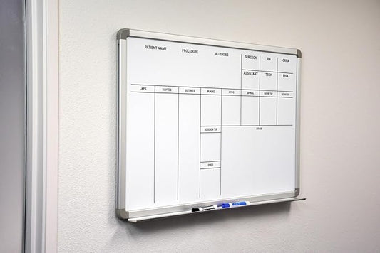OP-Room Dry-Erase Hospital Whiteboard 60" x 40"