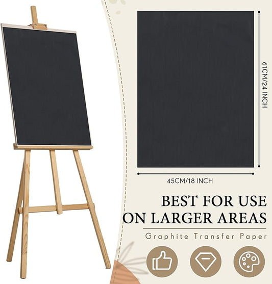 Epakh 30 Sheets 18''x 24'' Large Carbon Paper for Tracing, Carbon Transfer Paper for Drawing, Tracing and Transfer - Arts and Crafts Supplies