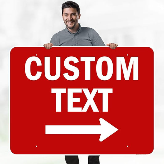 Custom Arrow,Custom Directional Sign, Right Arrow, 36x48 Inches, Rust Free DiBound, Fade Resistant, Made in USA by My Sign Center