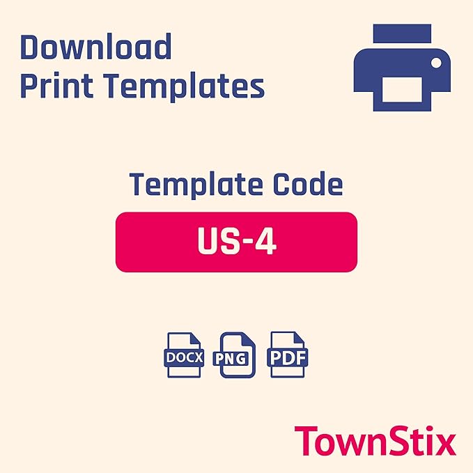 (4" x 5") 30 Sheets, Large White Labels Stickers - Laser/Inkjet Printable