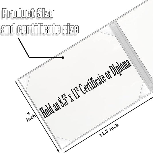 Happy Secret Diploma Cover 8.5"x 11" Diploma Holder Graduation Certificate Holders Certificate Covers Smooth Leather (Forest Green)
