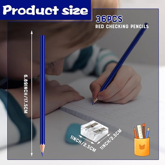 sqzrmdcg 36 PCS DurkBlue Colored Pencils, Pre-sharpened Professional Wooden Art Pencils Set for Artists Painting | Premium Drawing Sketching Supplies (DurkBlue)