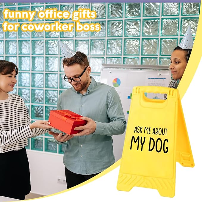 Funny Office Desk Accessories,Motivational Affirmations Office Cubicle Decor,Phone Holder Mirror Acrylic Table Signs,Library Desk Decor,Dog Gifts for Women Men Coworker Dogs Mom (My Dog)