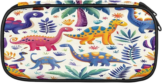 Pardick Pencil Case,Dinosaurs Cute Big Capacity Pencil Pouch Coin Pouch Stationery Organizer For Teen School