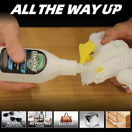 Ultra-Thin Super Glue Liquid Kit 4.6 oz, Fast Drying Clear Superglue for Plastic Metal Glass Shoe 3D Printing, Instant Cyanoacrylate Adhesive for Woodworking Stabilizing CA Finish Jewelry Inlay