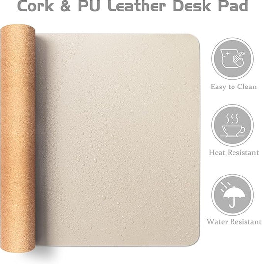 Aothia Dual-Sided Desk Mat — Beige