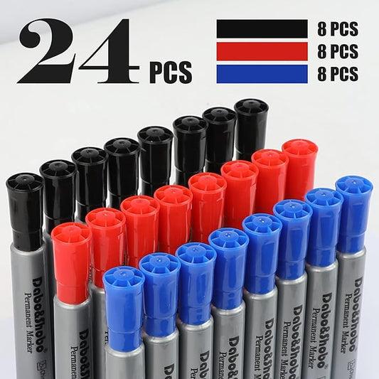Dabo&Shobo Permanent Markers 24 Count (24 Count)