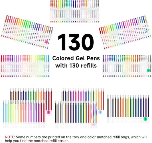 Shuttle Art 260 Pack Gel Pens Set (260 Pack)