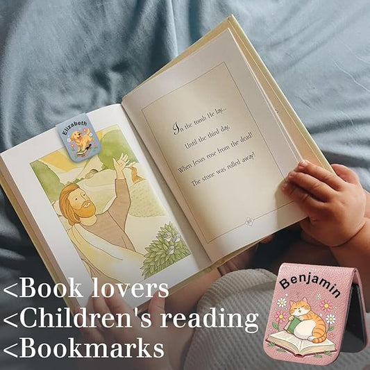 Magnetic Bookmark Clip Personalized for Readers, Custom Name Magnetic Page Marker for Books,Gifts for Book Lover, Teachers, Student, Women and Firends