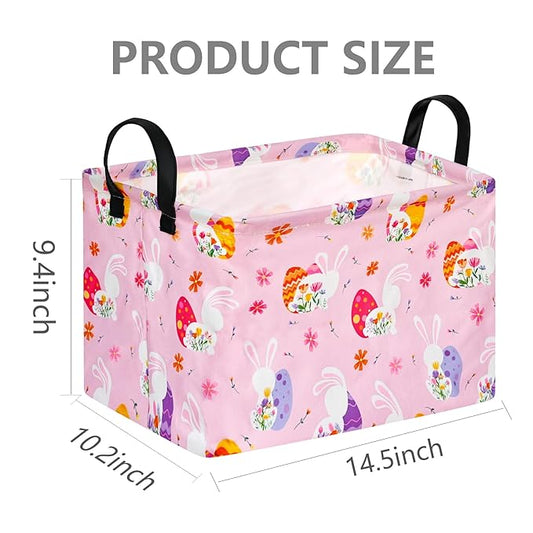 FUULOXE Storage Bin for Shelves Rectangle Closet Baskets Foldable Box with Handles Storage Bins, Storage Boxes for Home Office Car Dormroom
