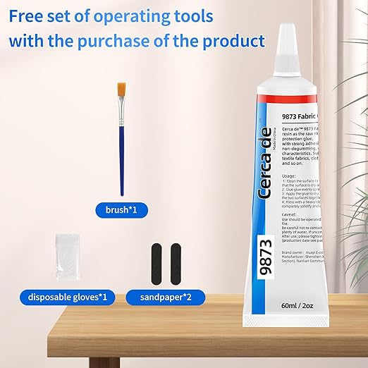 Cerca de Fabric Glue,Mighty mend Liquid Stitch Fabric Adhesive,Permanent,Clear,Strong, Waterproof for Repair and Patches, Clothes, Clothing Bonding 2oz。