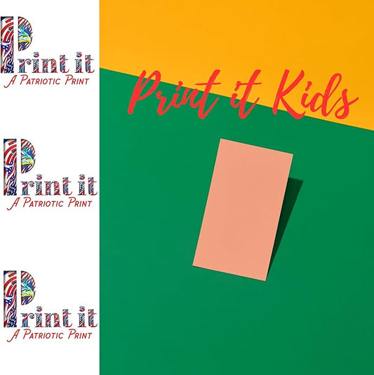 Printit Colors Multipurpose Paper, 20 lbs., 8.5" x 11", Salmon, 500 Sheets/Ream – Premium Colored Copy Paper for Printing, School, and Office Use