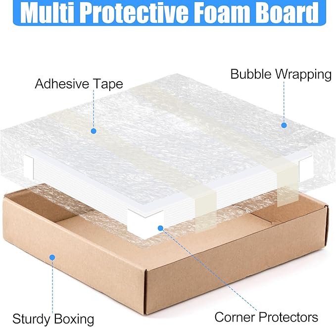 ToLanbbt 6 Pack White Foam Board, 24 x 36 x 3/16" Thick Foam Core Acid Free Poster Foamboard for Art Craft Projects, Painting, Displaying, Signage, Wedding, School