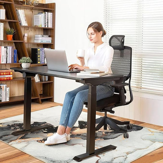 Anidaroel Office Chair Mat for Hardwood/Tile Floor, 36"x48" Desk Chair Mat for Office Gaming, Under Desk Rug for Rolling Chair, Anti-Slip Computer Chair Mats, Low-Pile Carpet Protector Rug