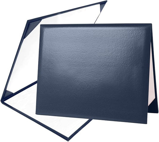 Diploma Cover 8.5” x11” Diploma Holder of Graduation Leatherette Padded Certificate(Tent Style),5-Pack