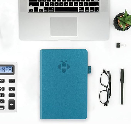KUMEER Check Register – Elegant Check Registers for Personal Checkbook with Check & Transaction Registers, Hardcover Checkbook Log 5.2x7.6" (Turquoise)