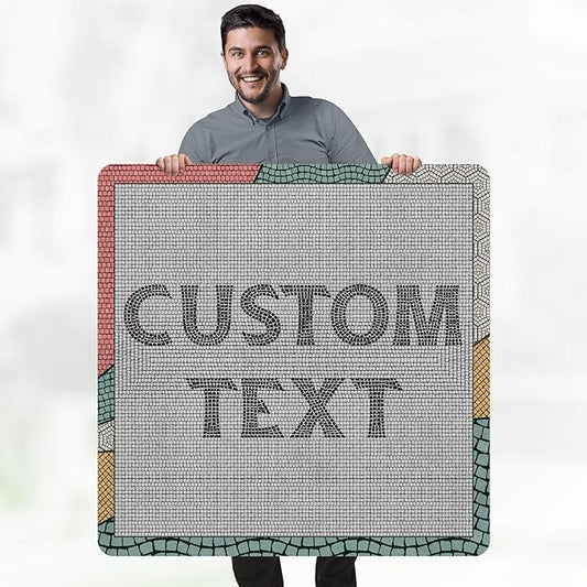 Custom Sign, Custom Street Sign, 11 Font Colors, 13 Font Styles, 4 Hole Options, 22 Sizes, 36x36 Inches, Rust Free DiBound, Fade Resistant, Made in USA by My Sign Center (Fauxsaic 2)