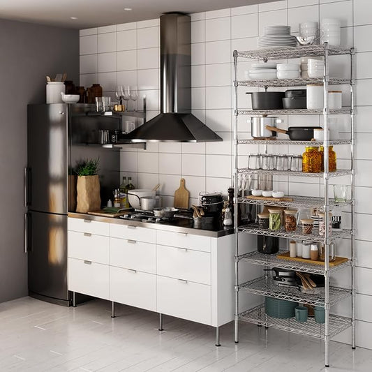 Regal Altair 18" Deep x 30" Wide x 86" Height Wire Shelving Kit | 10-Tier | NSF Commercial Storage Rack Unit