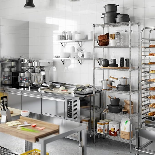 Regal Altair 14" Deep x 30" Wide x 86" Height Wire Shelving Kit | 6-Tier | NSF Commercial Storage Rack Unit