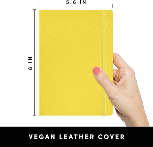 PAPERAGE Dotted Journal Notebook — Yellow
