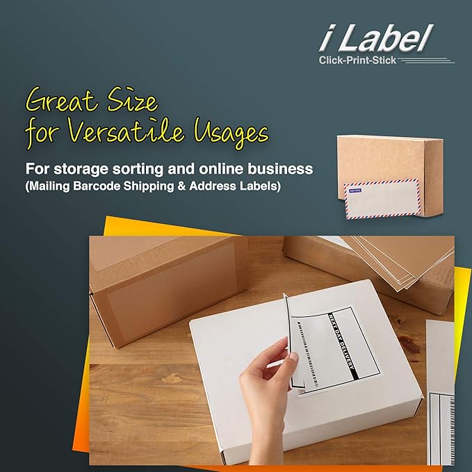 8.5" x 11" Full Sheet Label Sticker Paper for Laser...