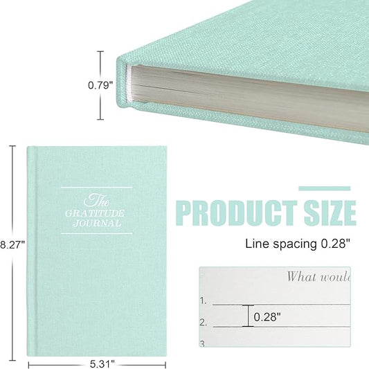 Gratitude Journal Daily Affirmations with Simple Guided Format-Undated Life Planner, Daily Planner, for You More Happiness, Positivity, Affirmation, Mindfulness&Self Care(Wathet Blue)